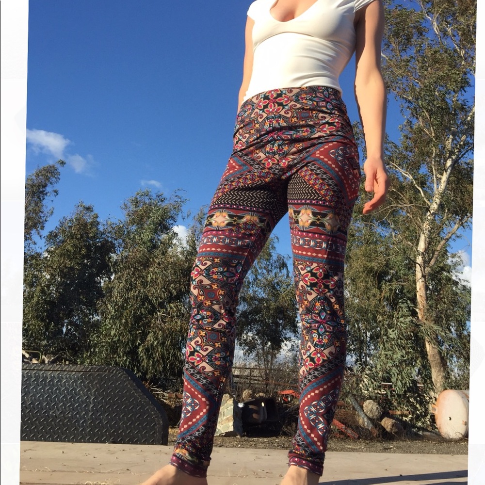 NEW Aztec high waist yoga pants